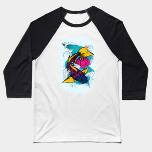 Koi Lotus Baseball T-Shirt